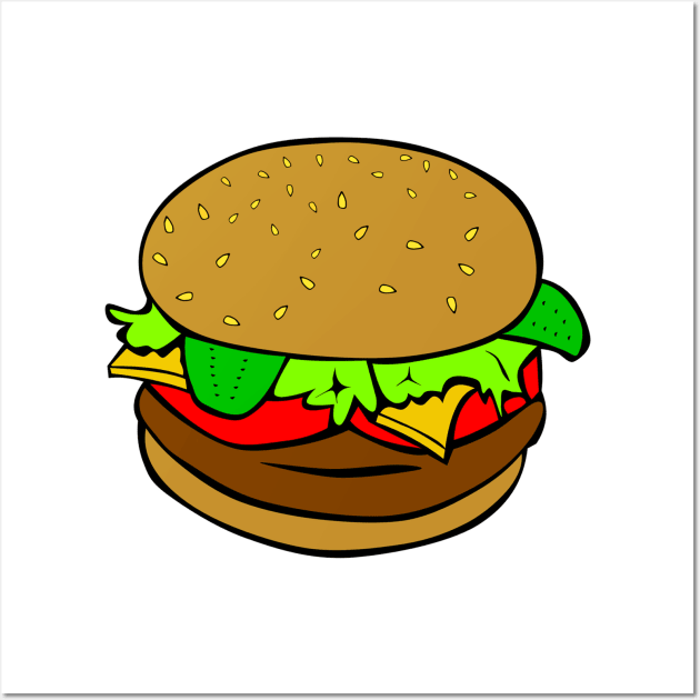 Hamburger Wall Art by MajorCompany